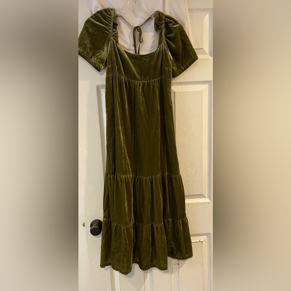 Anthropologie crushed velvet dress